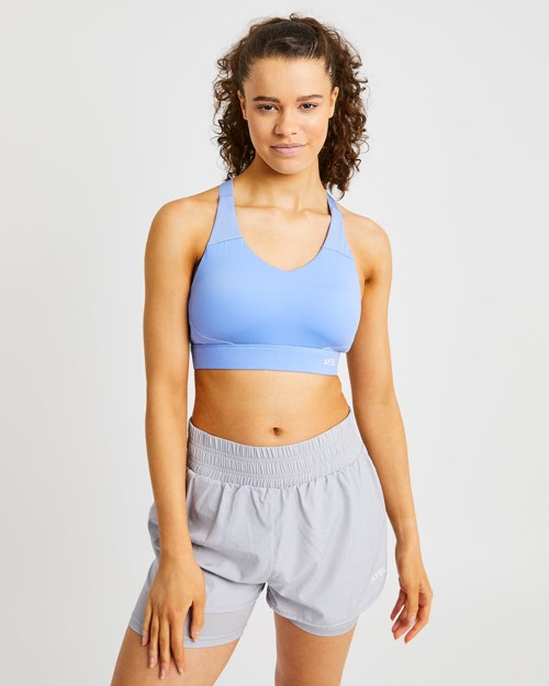 AYBL Sportive Open Back Sports Bra Azules | WUHGV8164