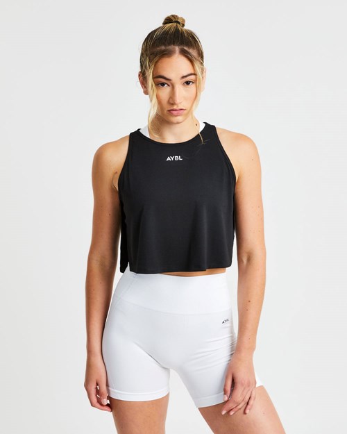 AYBL Strive Crop Vest Negras | OFQKV0962