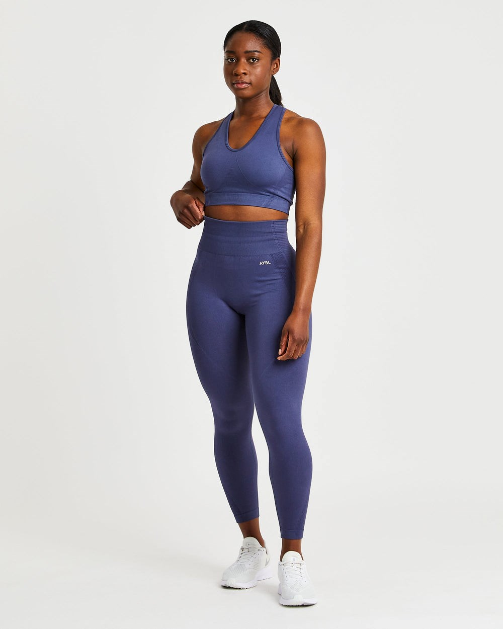 AYBL Balance V2 Seamless Leggings Azul Marino Azules | BPFTV6594