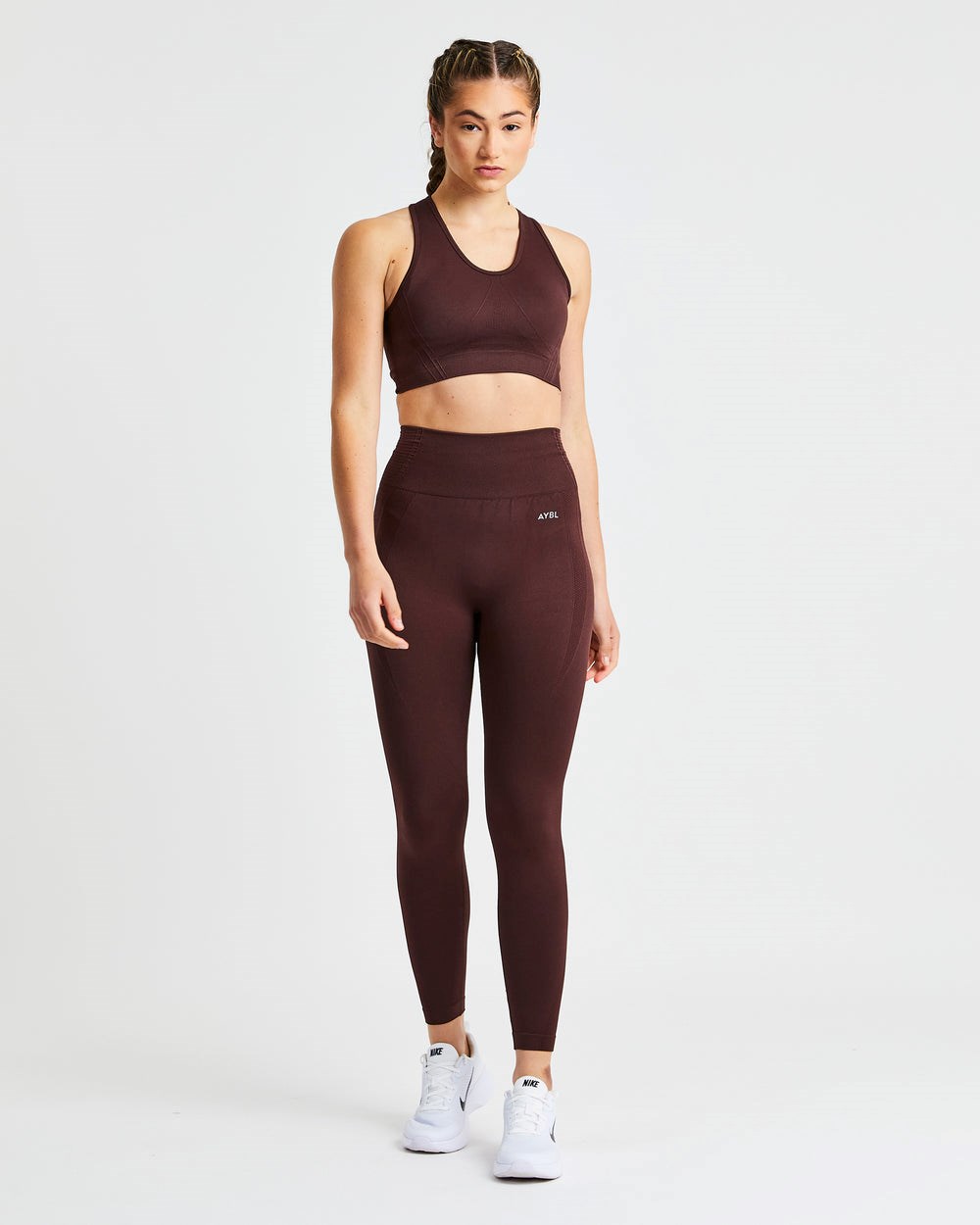 AYBL Balance V2 Seamless Leggings Chocolate Marrones | XCMBV7930