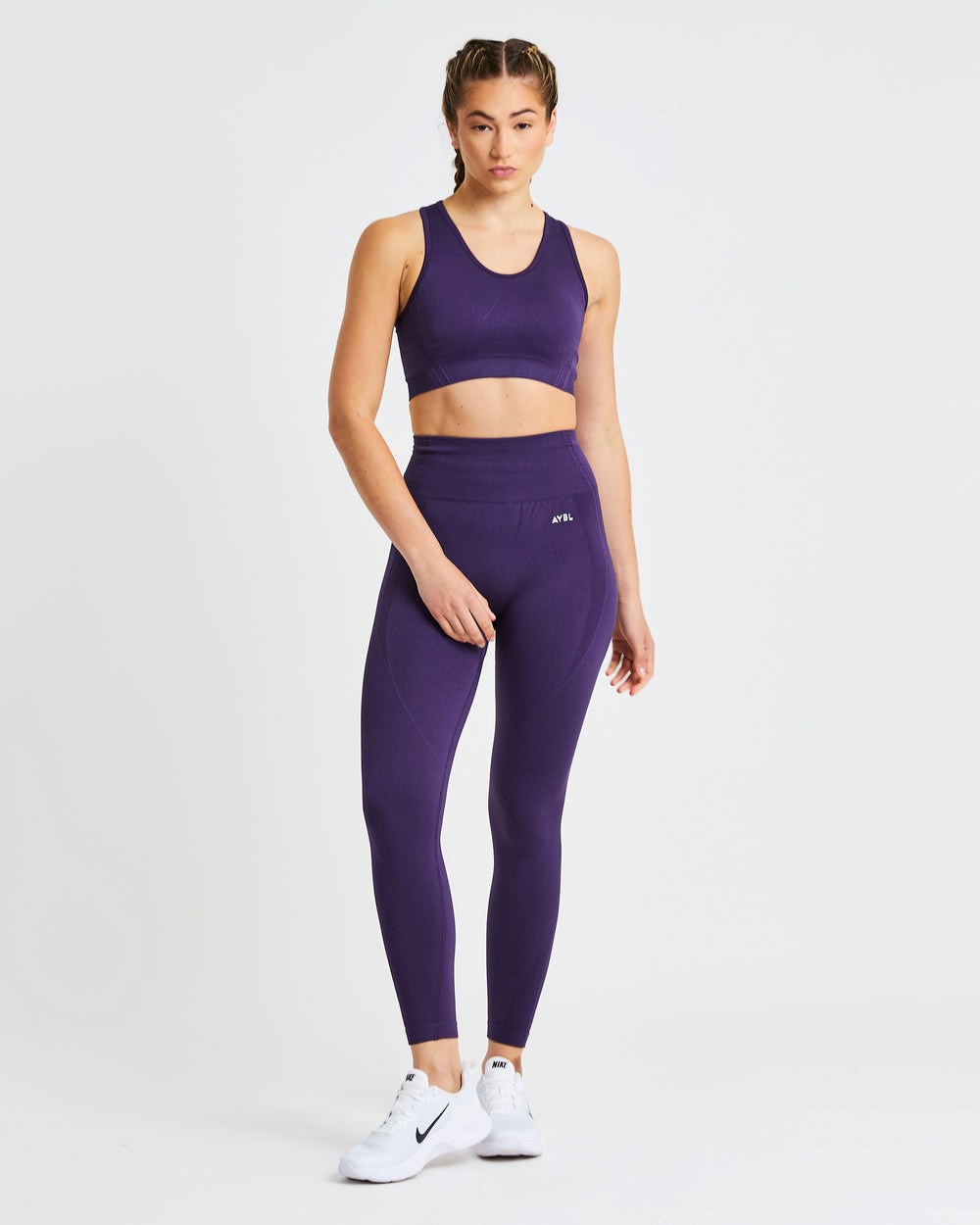 AYBL Balance V2 Seamless Leggings Moradas | DSAFN6940