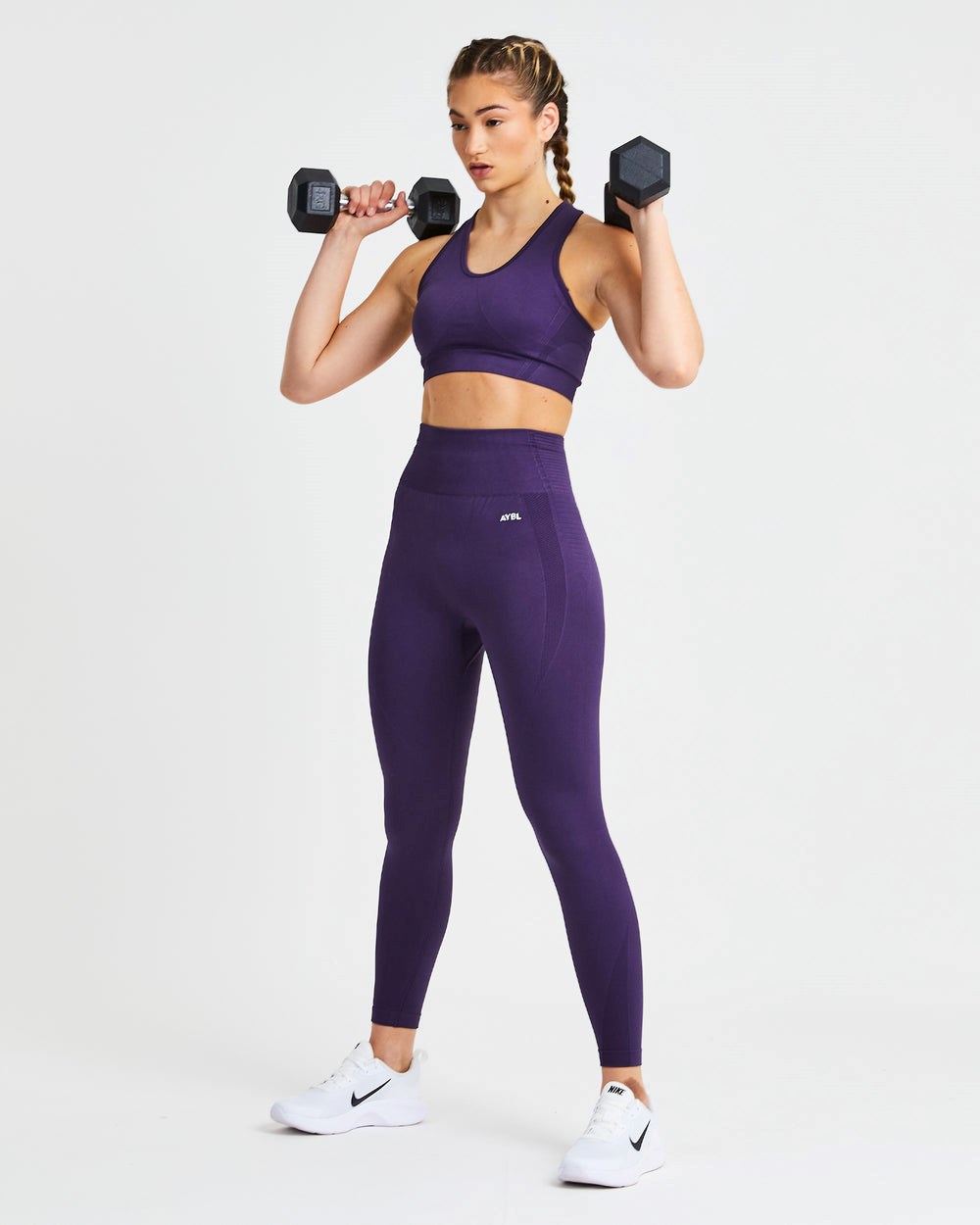 AYBL Balance V2 Seamless Leggings Moradas | DSAFN6940