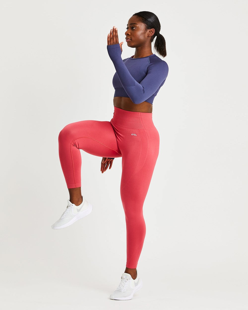 AYBL Balance V2 Seamless Leggings Rosas | ABHXF1586