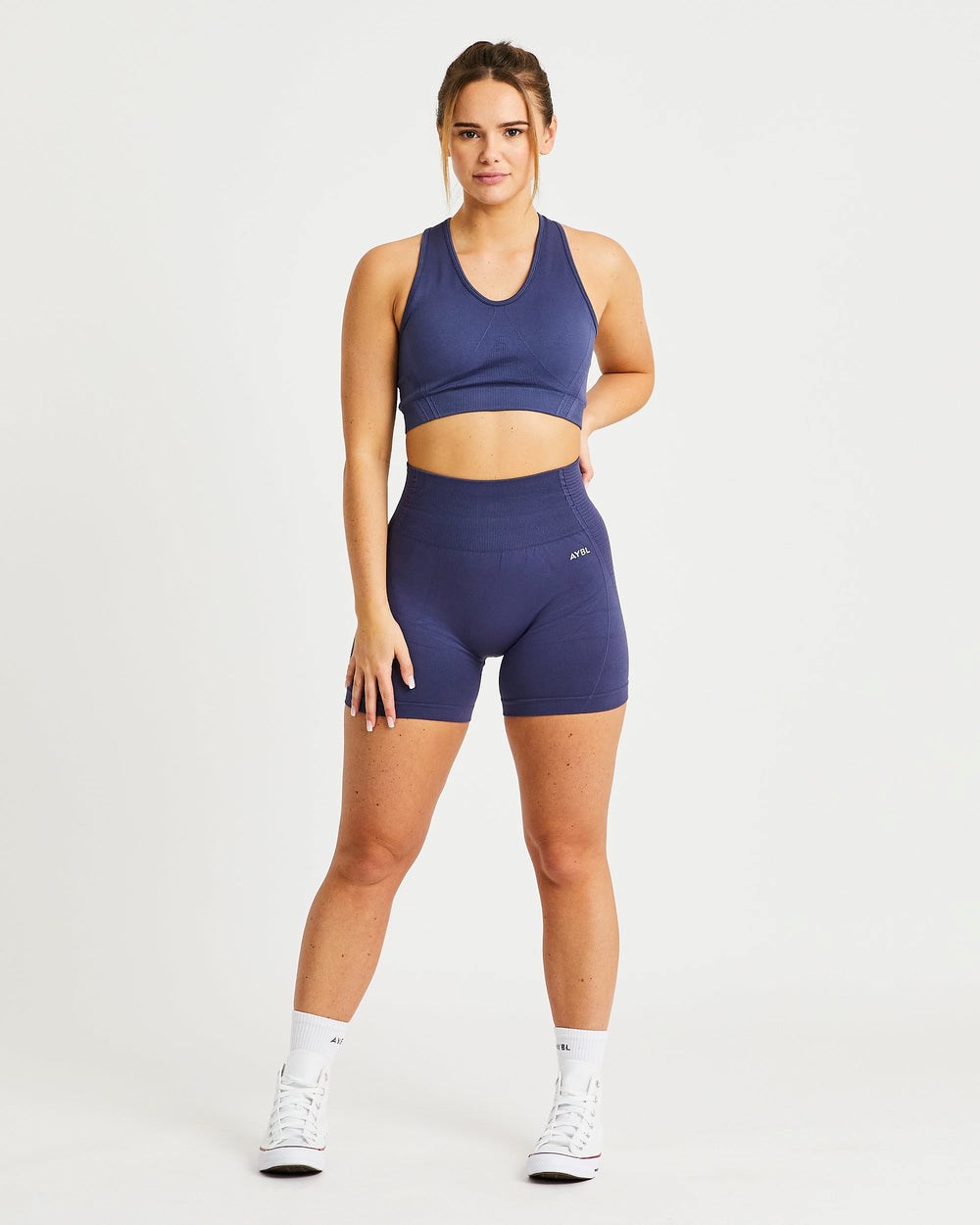 AYBL Balance V2 Seamless Shorts Azul Marino Azules | QSNZF1079