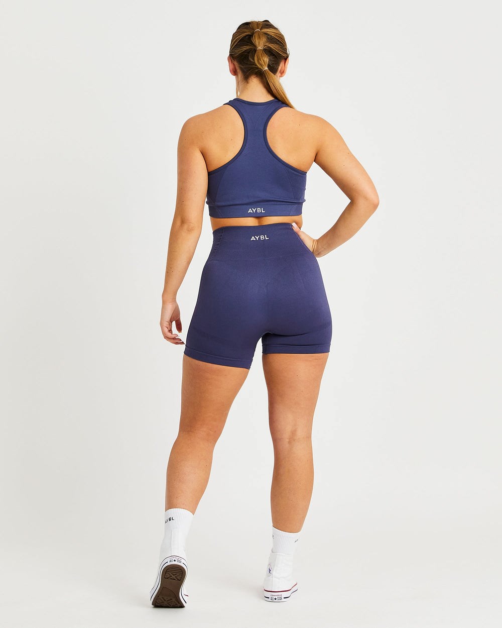 AYBL Balance V2 Seamless Shorts Azul Marino Azules | QSNZF1079