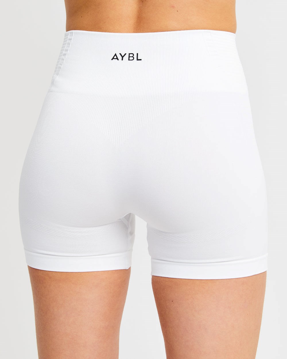 AYBL Balance V2 Seamless Shorts Blancas | OPBHQ7286