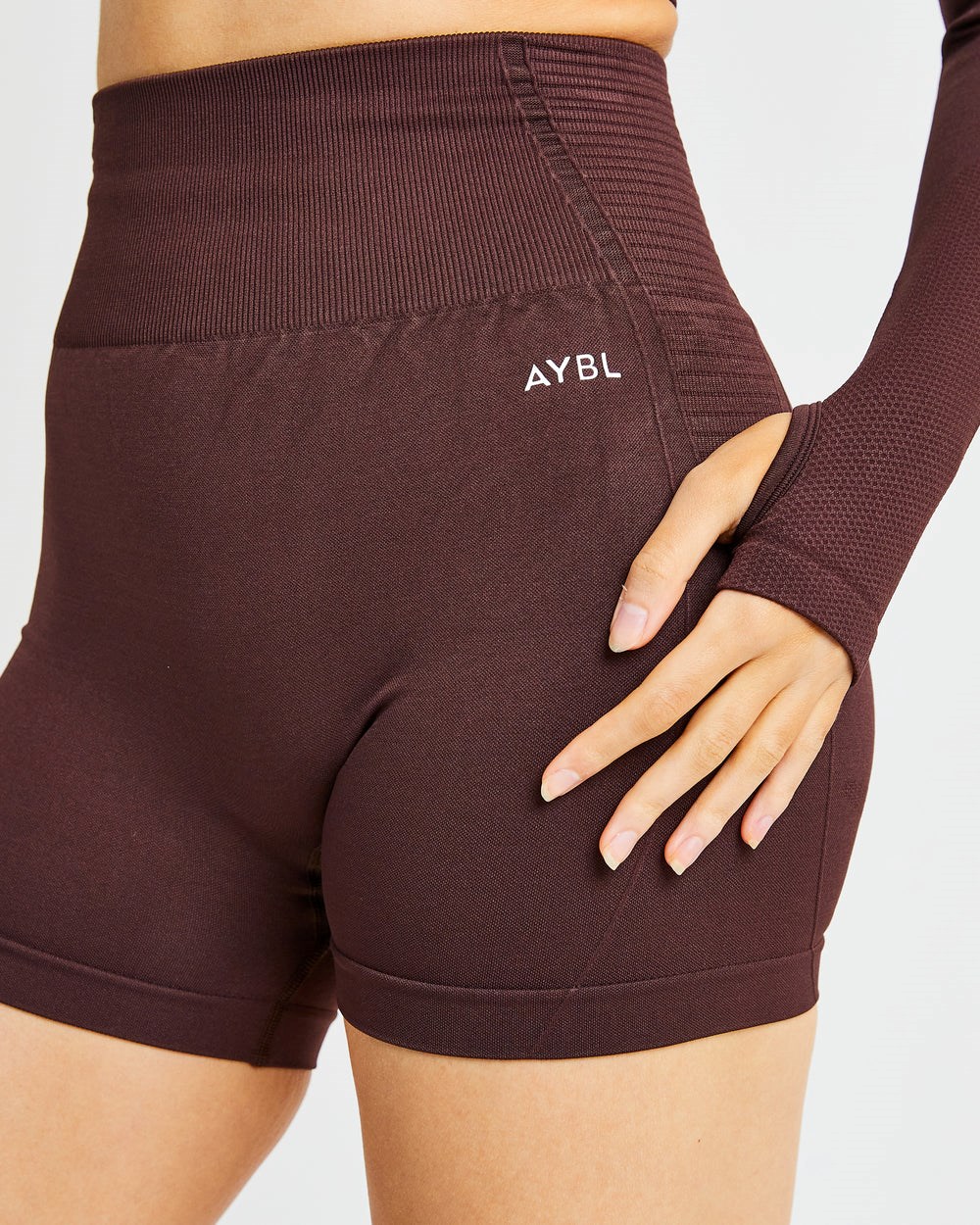 AYBL Balance V2 Seamless Shorts Chocolate Marrones | DXOWU8127