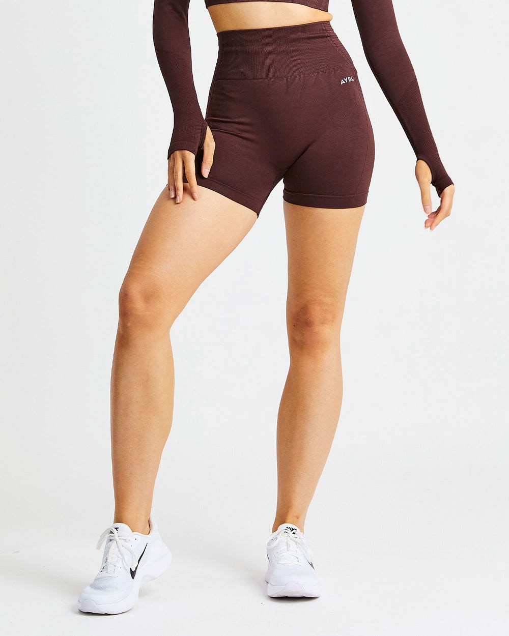 AYBL Balance V2 Seamless Shorts Chocolate Marrones | DXOWU8127