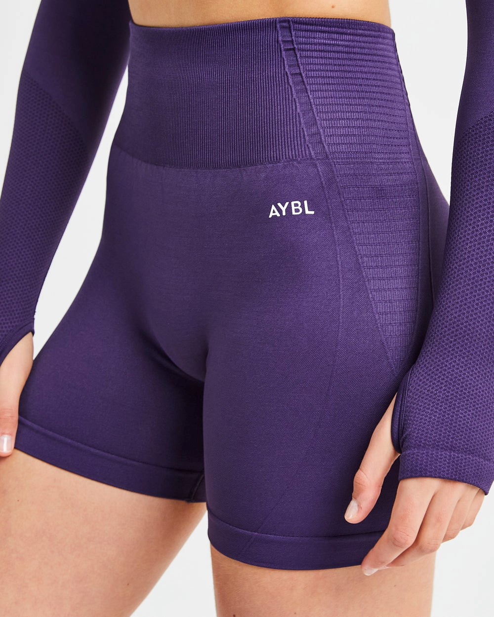 AYBL Balance V2 Seamless Shorts Moradas | VJARY9683