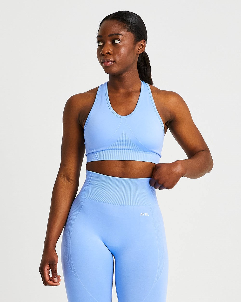 AYBL Balance V2 Seamless Sports Bra Azules | MKPIO9325