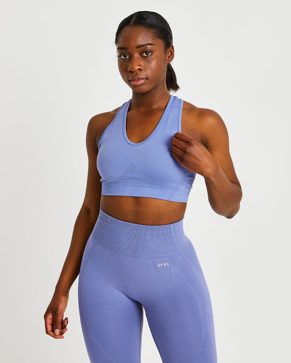 AYBL Balance V2 Seamless Sports Bra Azules | VXBYP5817