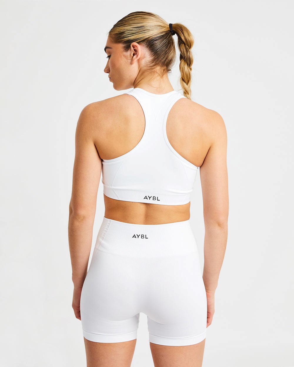 AYBL Balance V2 Seamless Sports Bra Blancas | SWPUQ0465