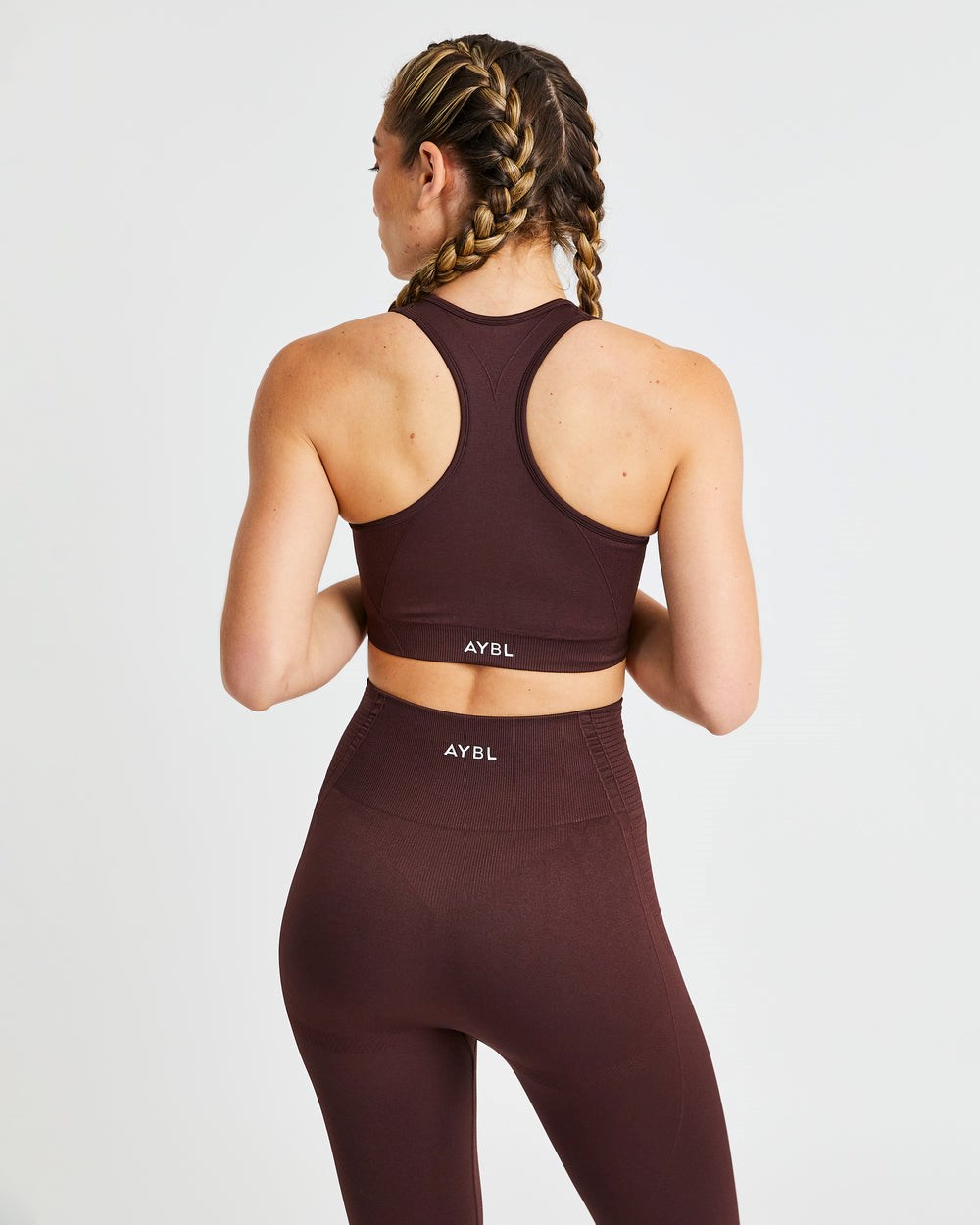 AYBL Balance V2 Seamless Sports Bra Chocolate Marrones | AITKS5716