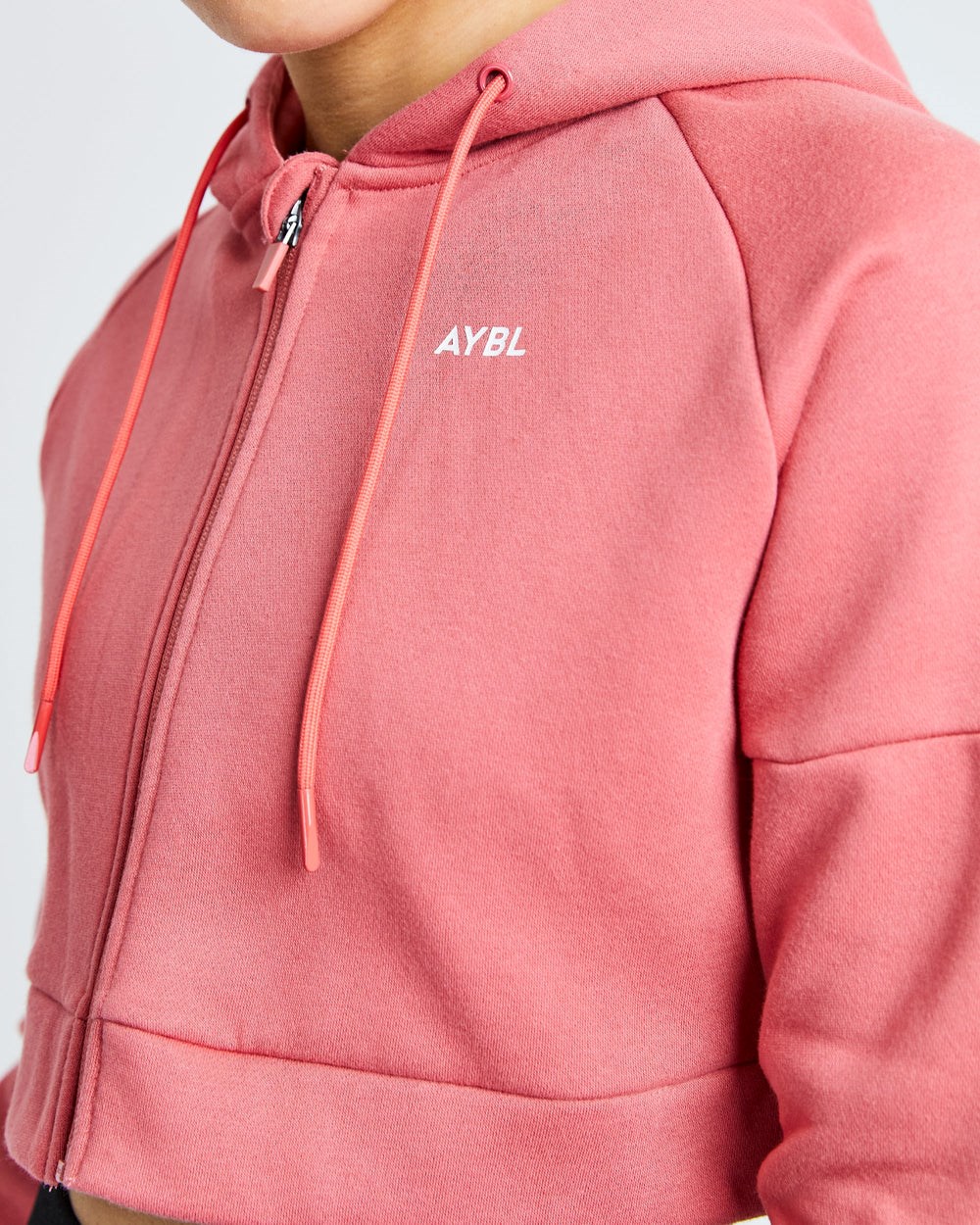 AYBL Beyond Crop Zip Hoodie Rojas | ELSDN3814