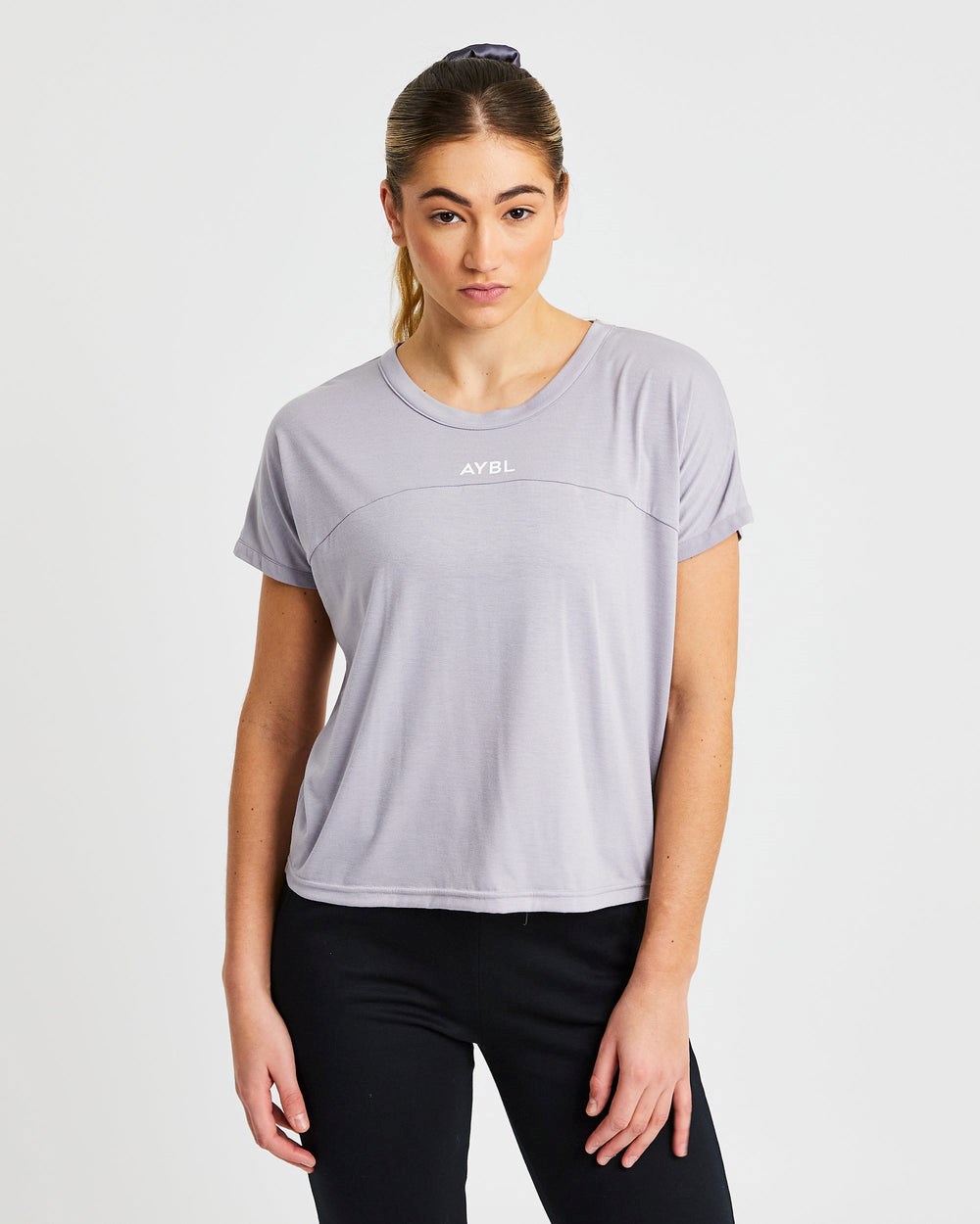 AYBL Boxy T Shirt Soft Lilac | GUOHF2670