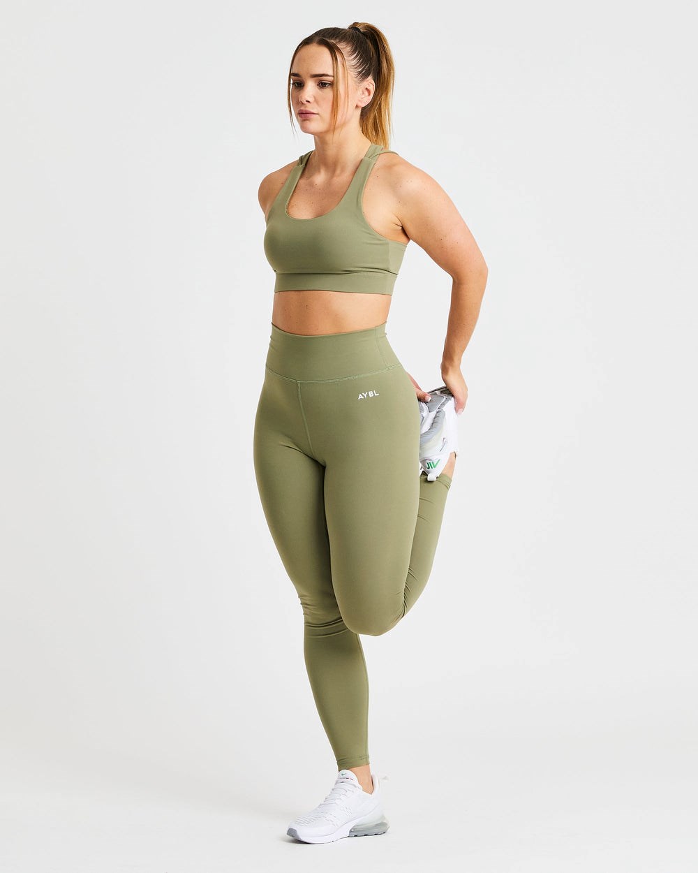 AYBL Core Leggings Verde Oliva | FSACV5968