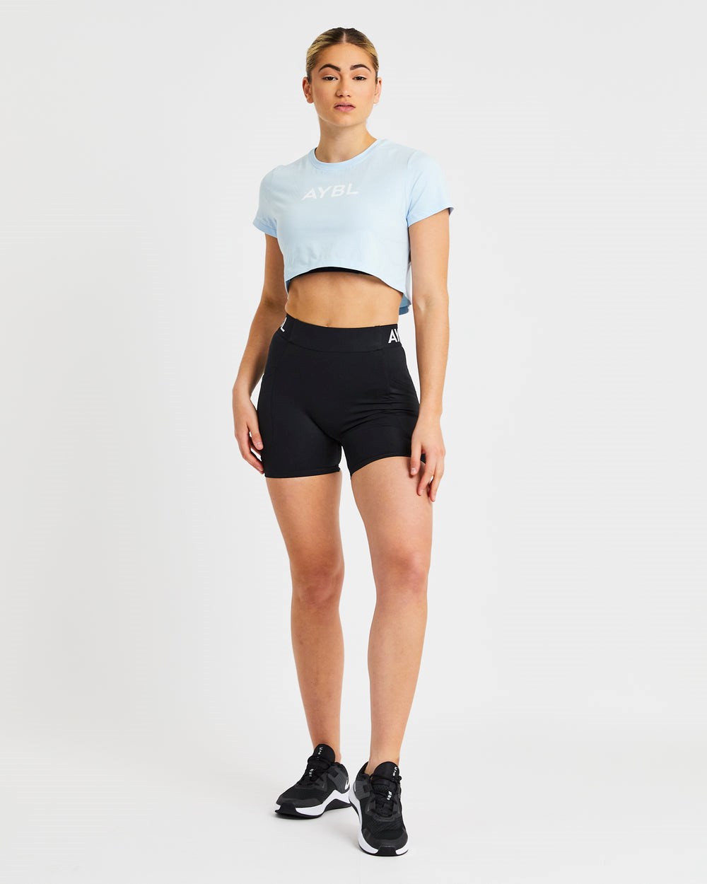 AYBL Crop T Shirt Azules | MSFEP3501