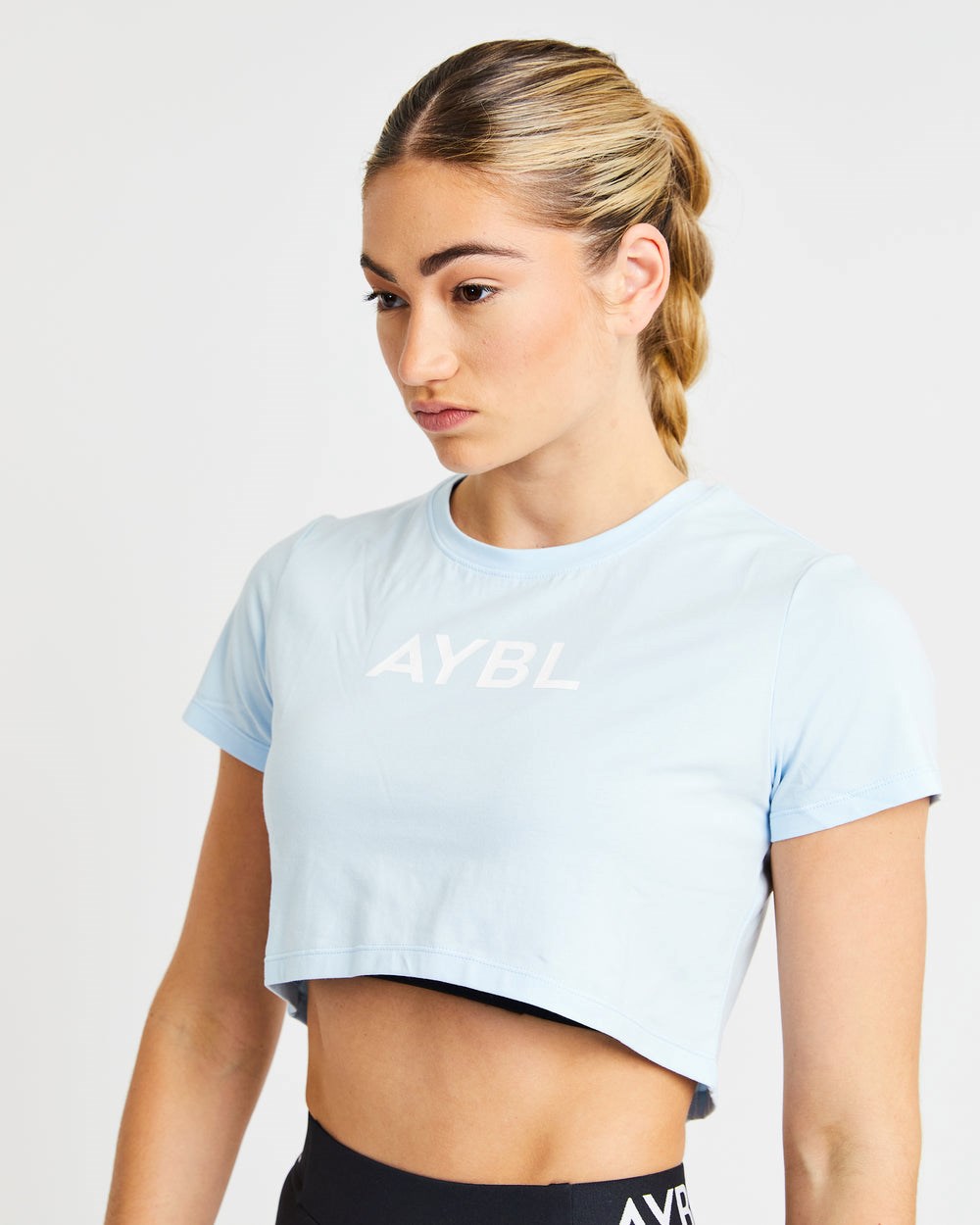 AYBL Crop T Shirt Azules | MSFEP3501