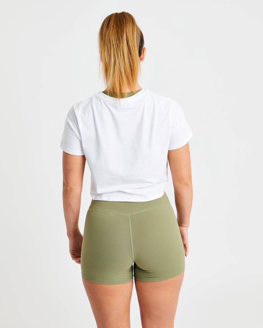 AYBL Crop T Shirt Blancas | QKLGC5102