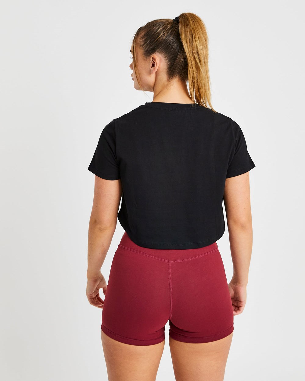 AYBL Crop T Shirt Negras | QDVTH7643