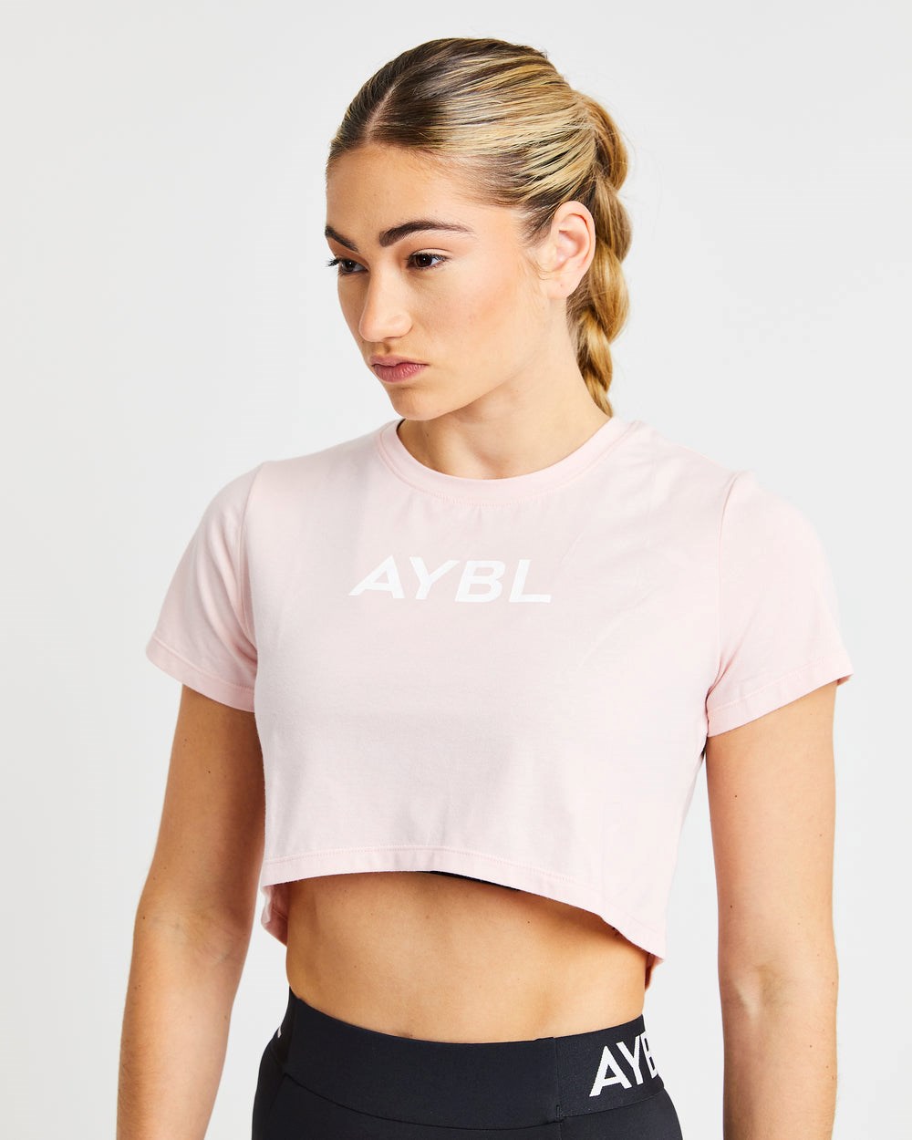 AYBL Crop T Shirt Rosas | VPOQW6795