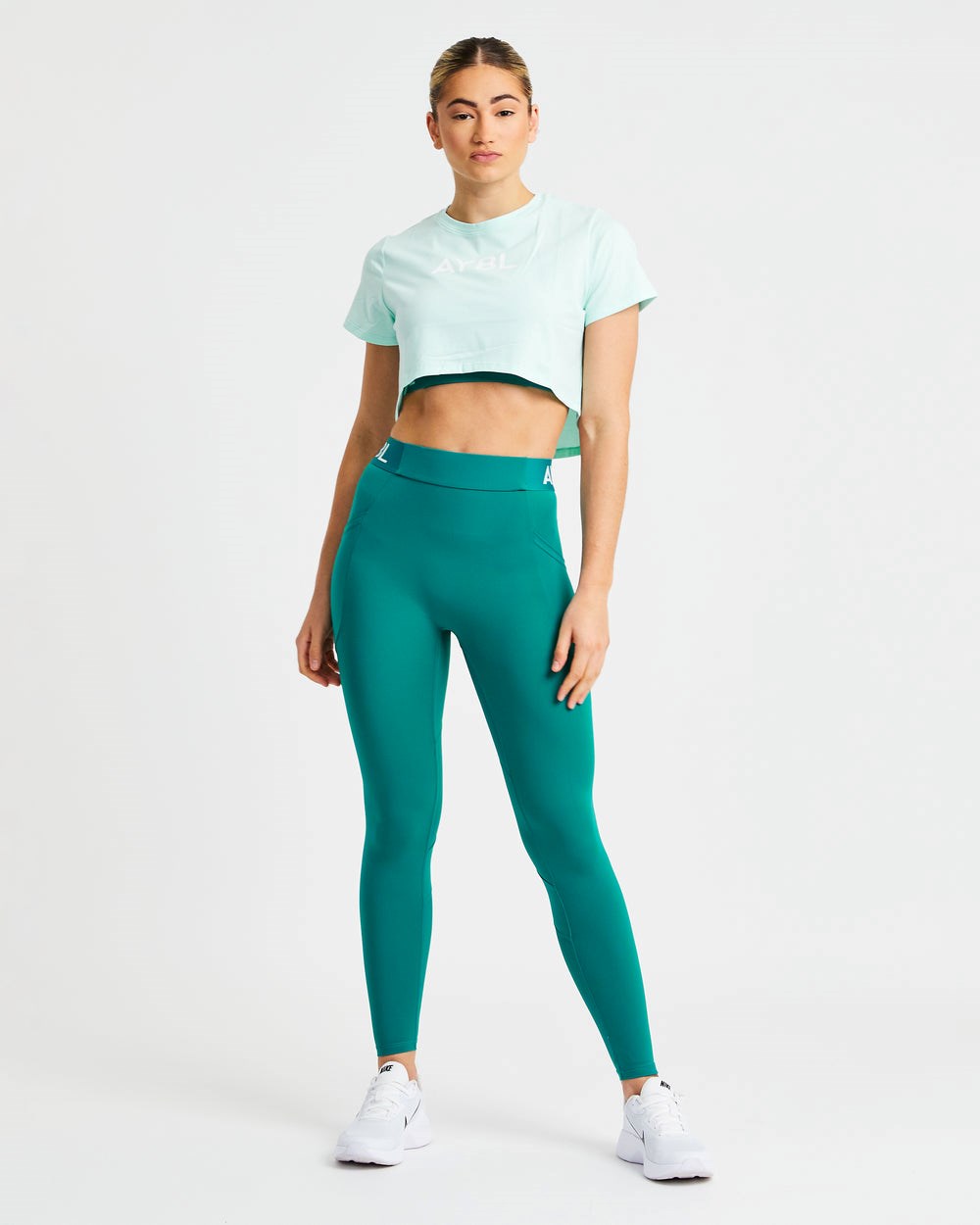 AYBL Crop T Shirt Verde Menta Verde | DZTMA6527