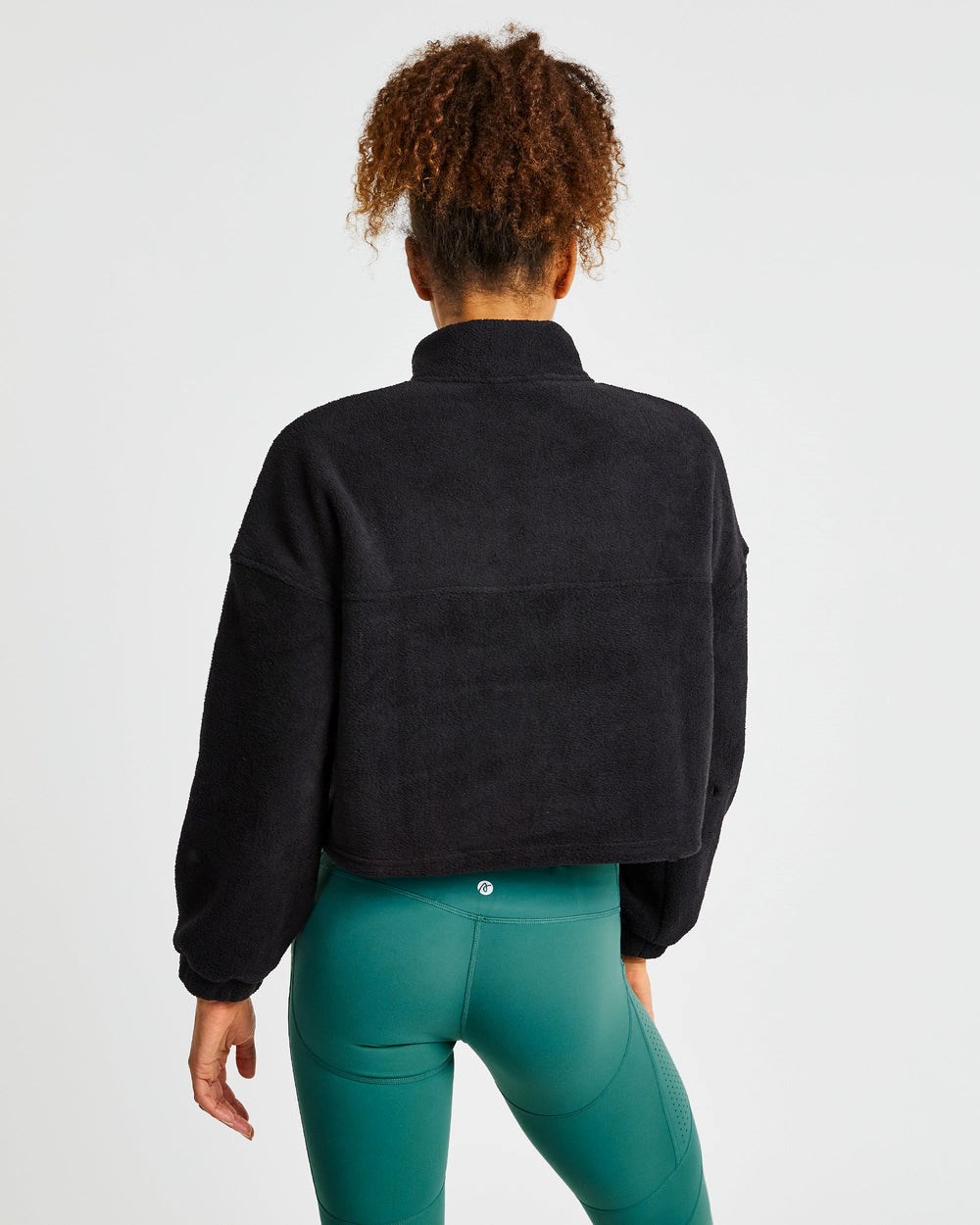 AYBL Effortless Oversized Cropped Fleece Negras | SLTFJ6037