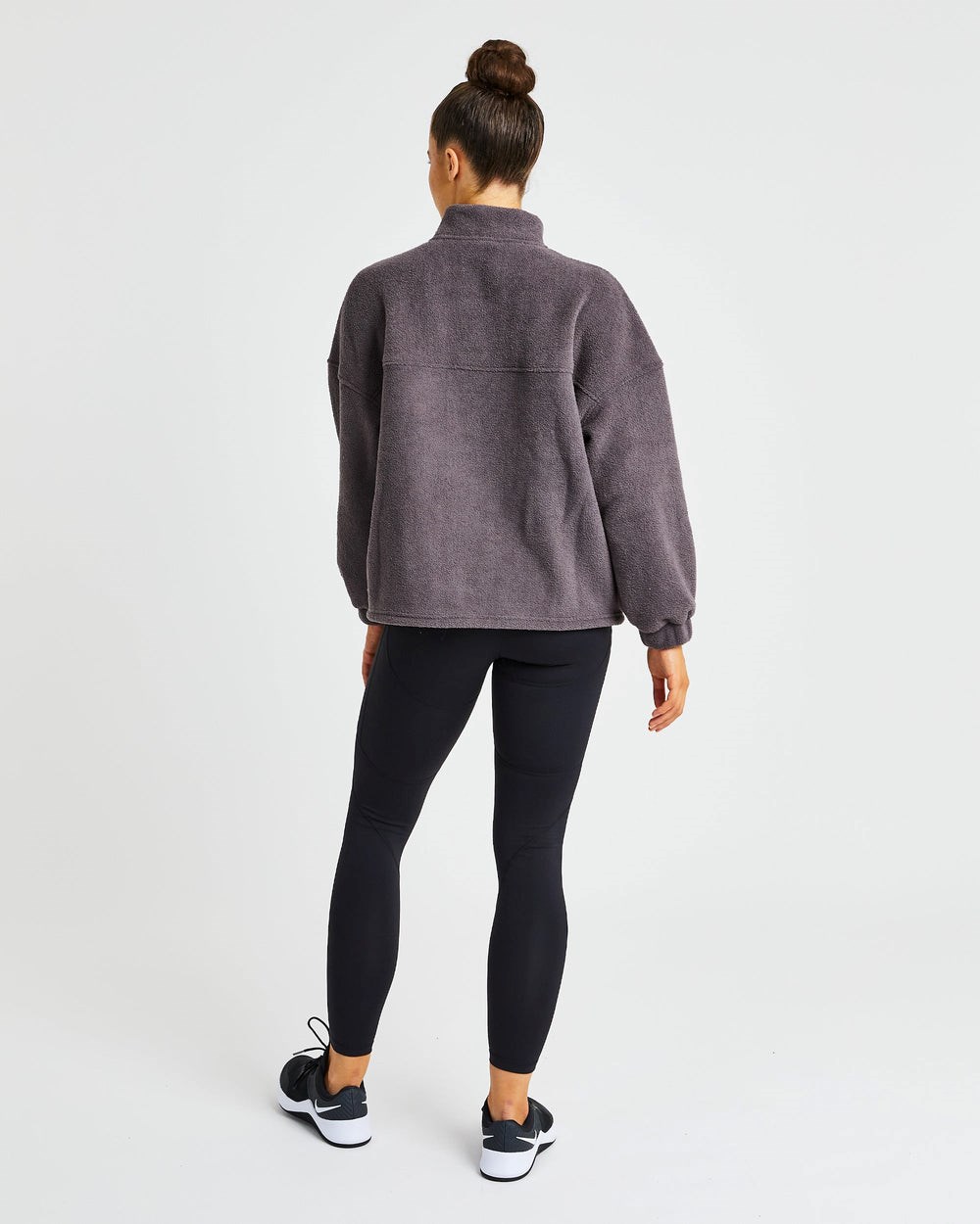 AYBL Effortless Oversized Fleece Charcoal | WFQMH5137