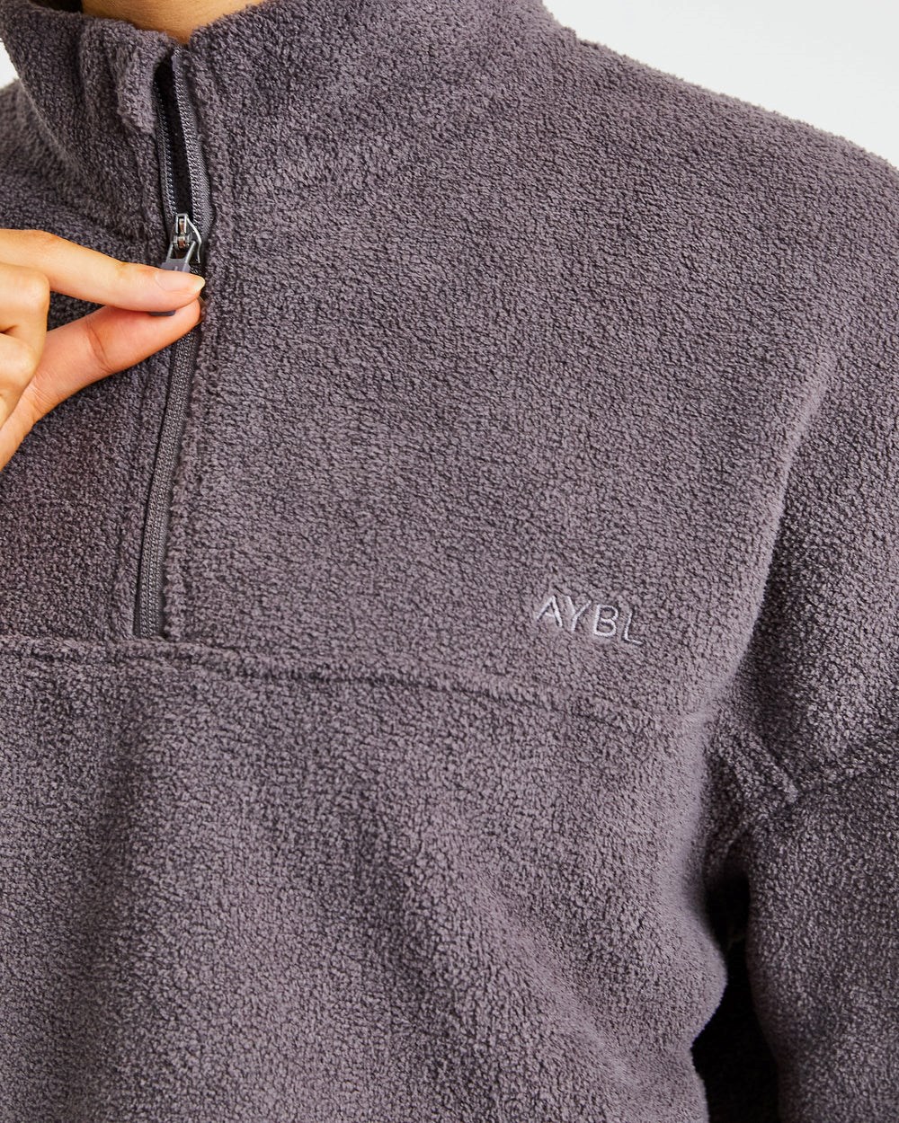 AYBL Effortless Oversized Fleece Charcoal | WFQMH5137