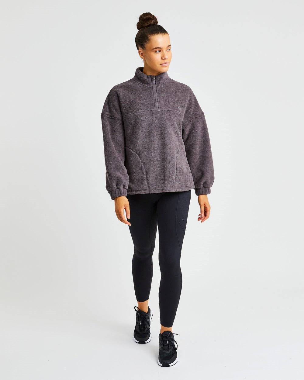 AYBL Effortless Oversized Fleece Charcoal | WFQMH5137