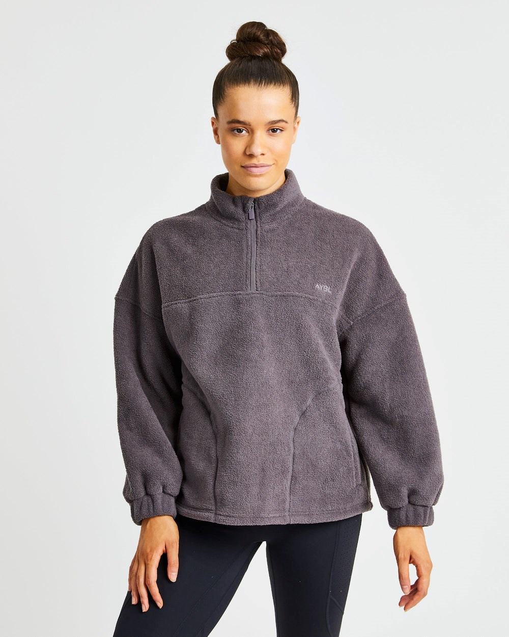 AYBL Effortless Oversized Fleece Charcoal | WFQMH5137