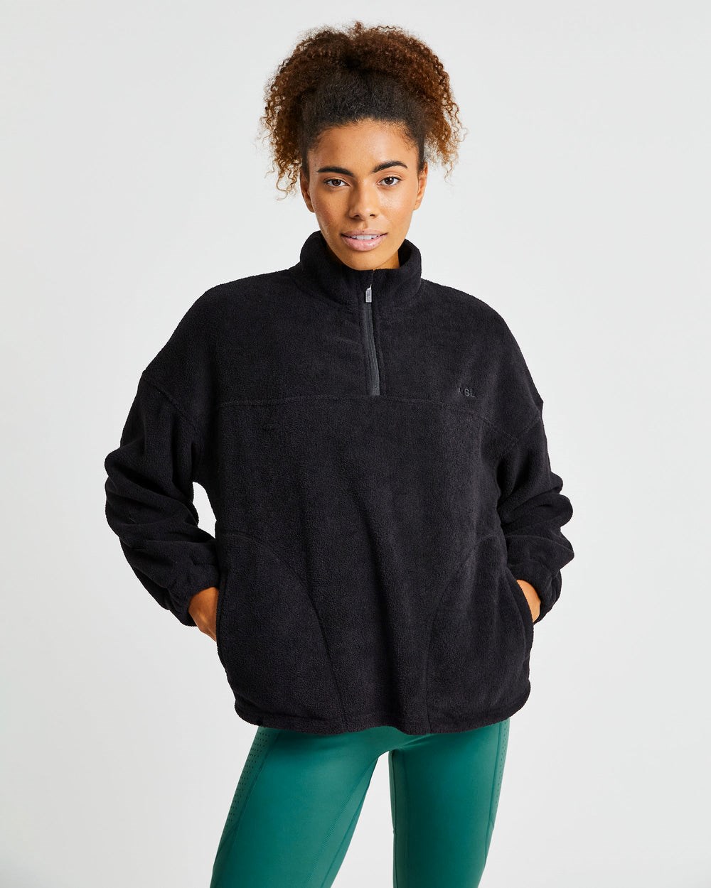 AYBL Effortless Oversized Fleece Negras | LZJXR5167