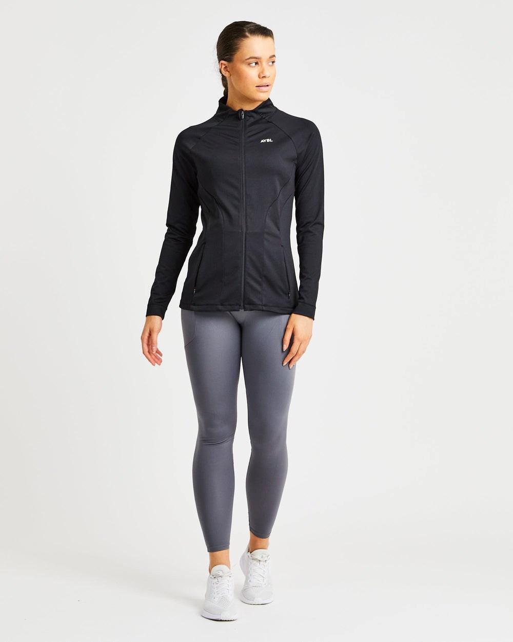 AYBL Effortless Zip Jacket Negras | NAZXG5063