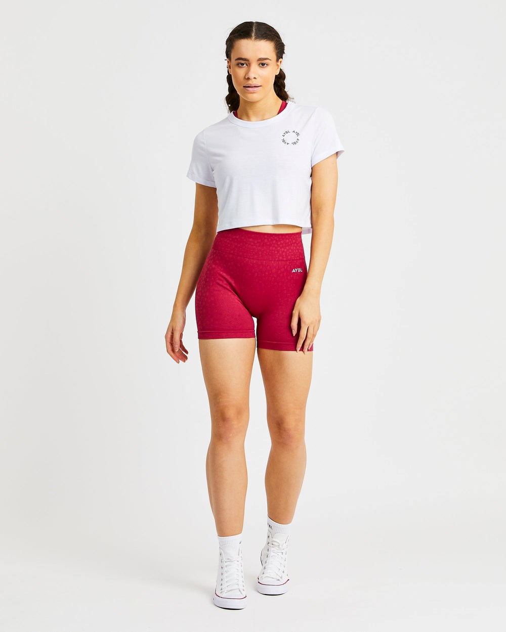 AYBL Element Crop Top Blancas | RQCPG7423