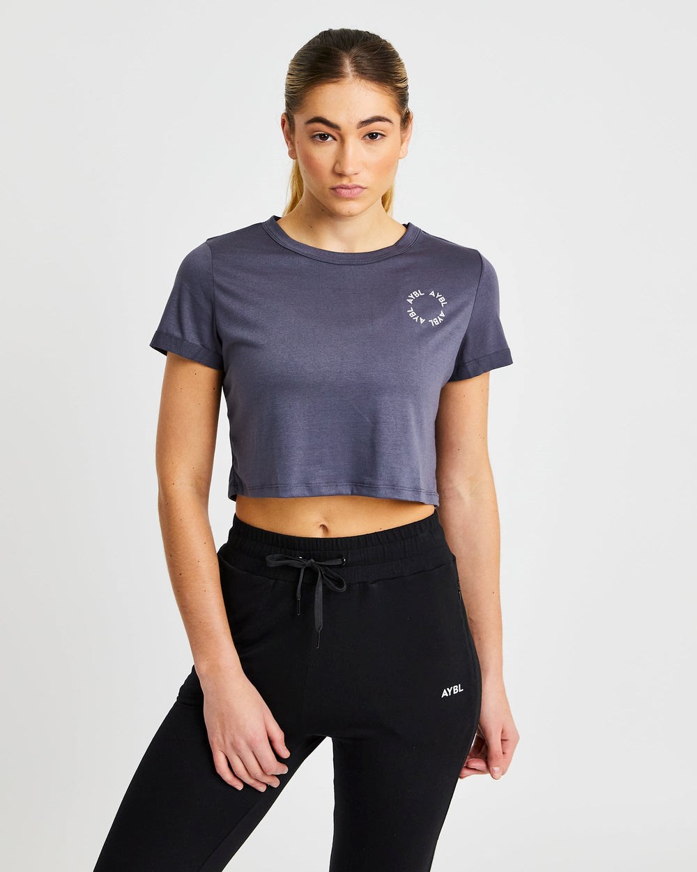 AYBL Element Crop Top Charcoal | JYFUH4583