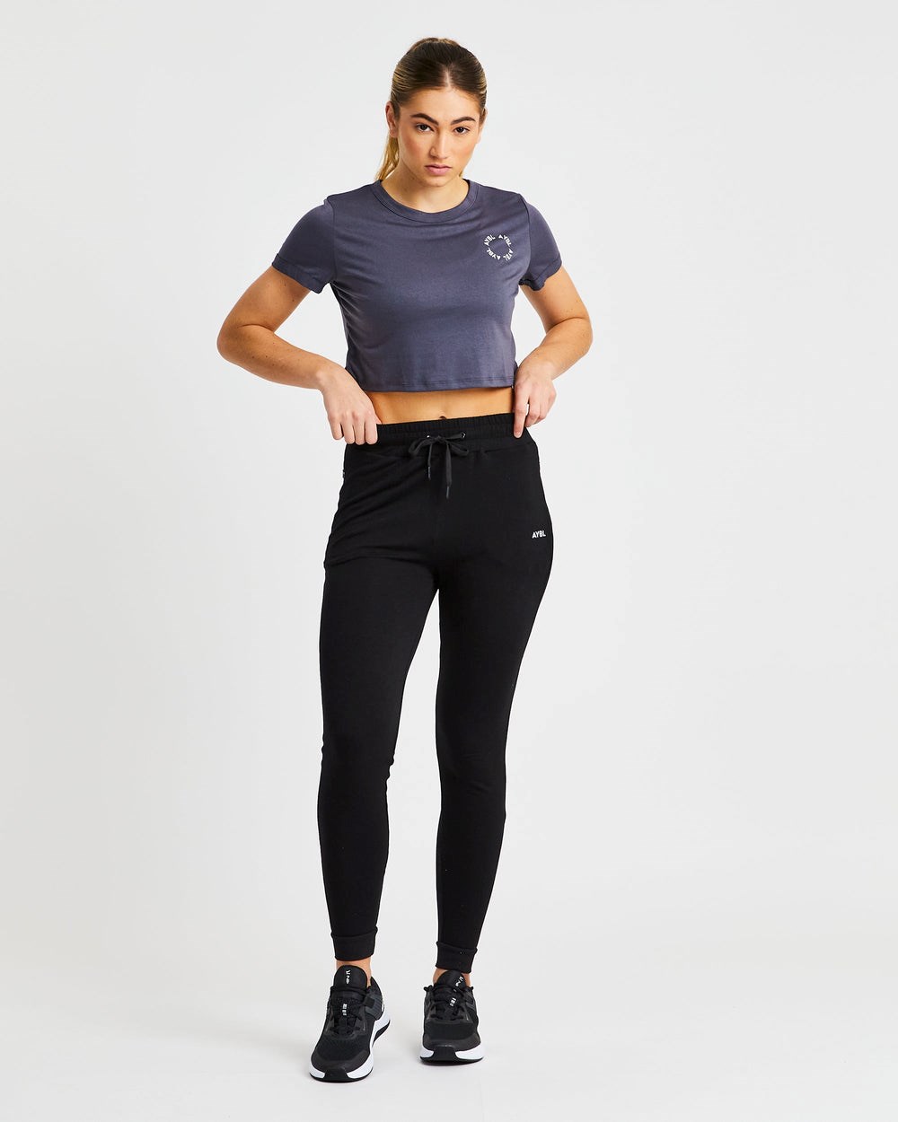 AYBL Element Crop Top Charcoal | NOFTH8360