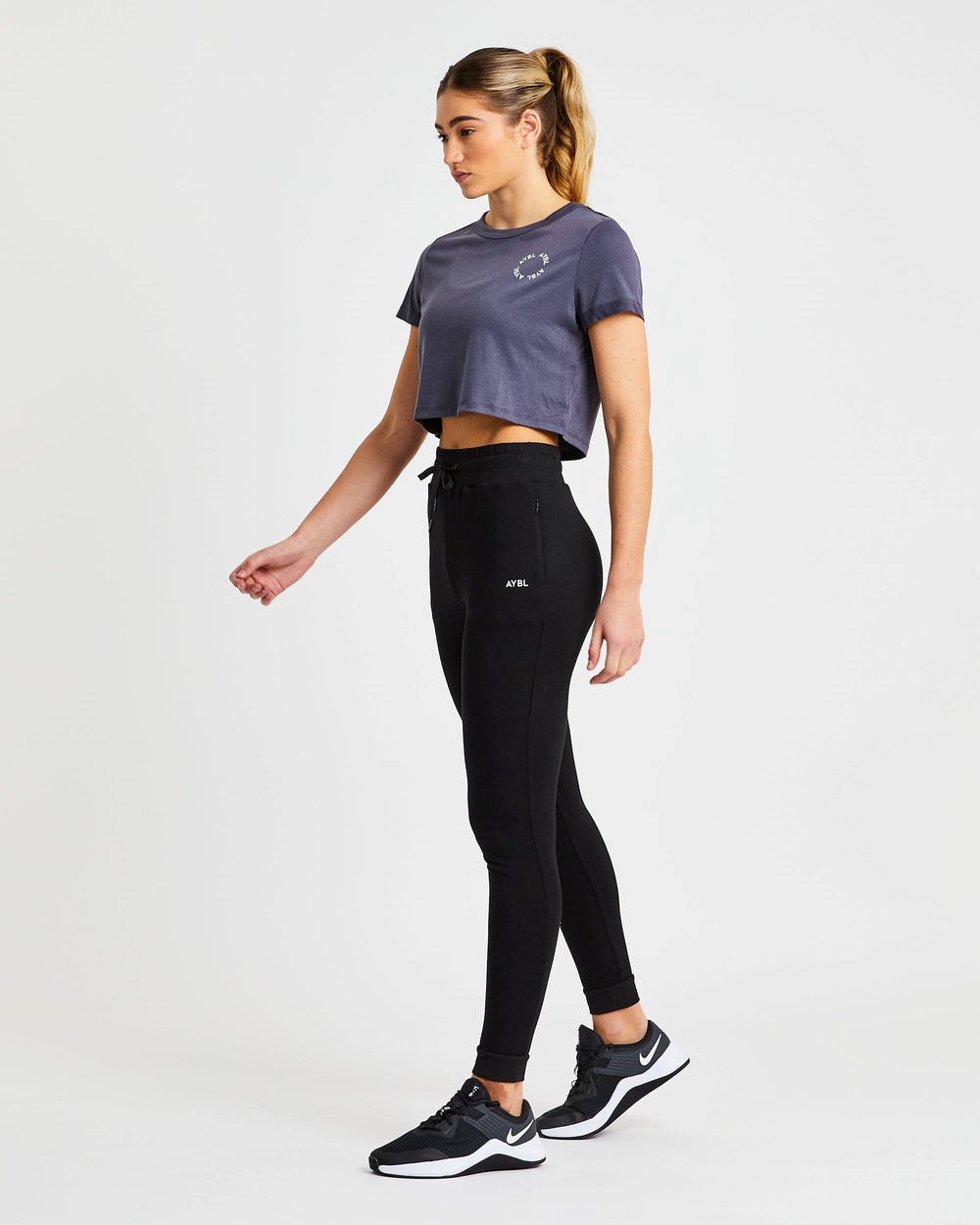 AYBL Element Crop Top Charcoal | NOFTH8360