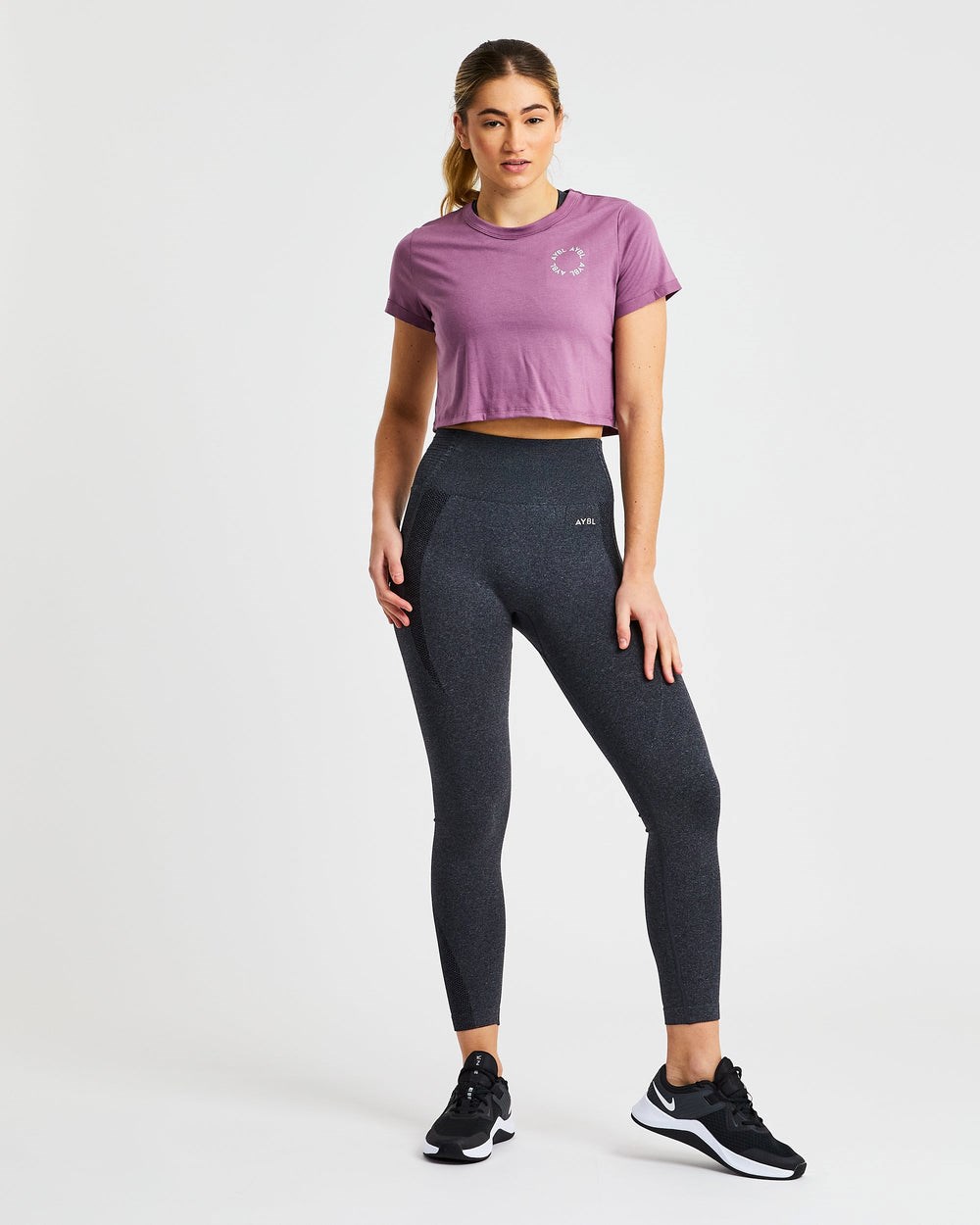 AYBL Element Crop Top Moradas | OCTGZ9634