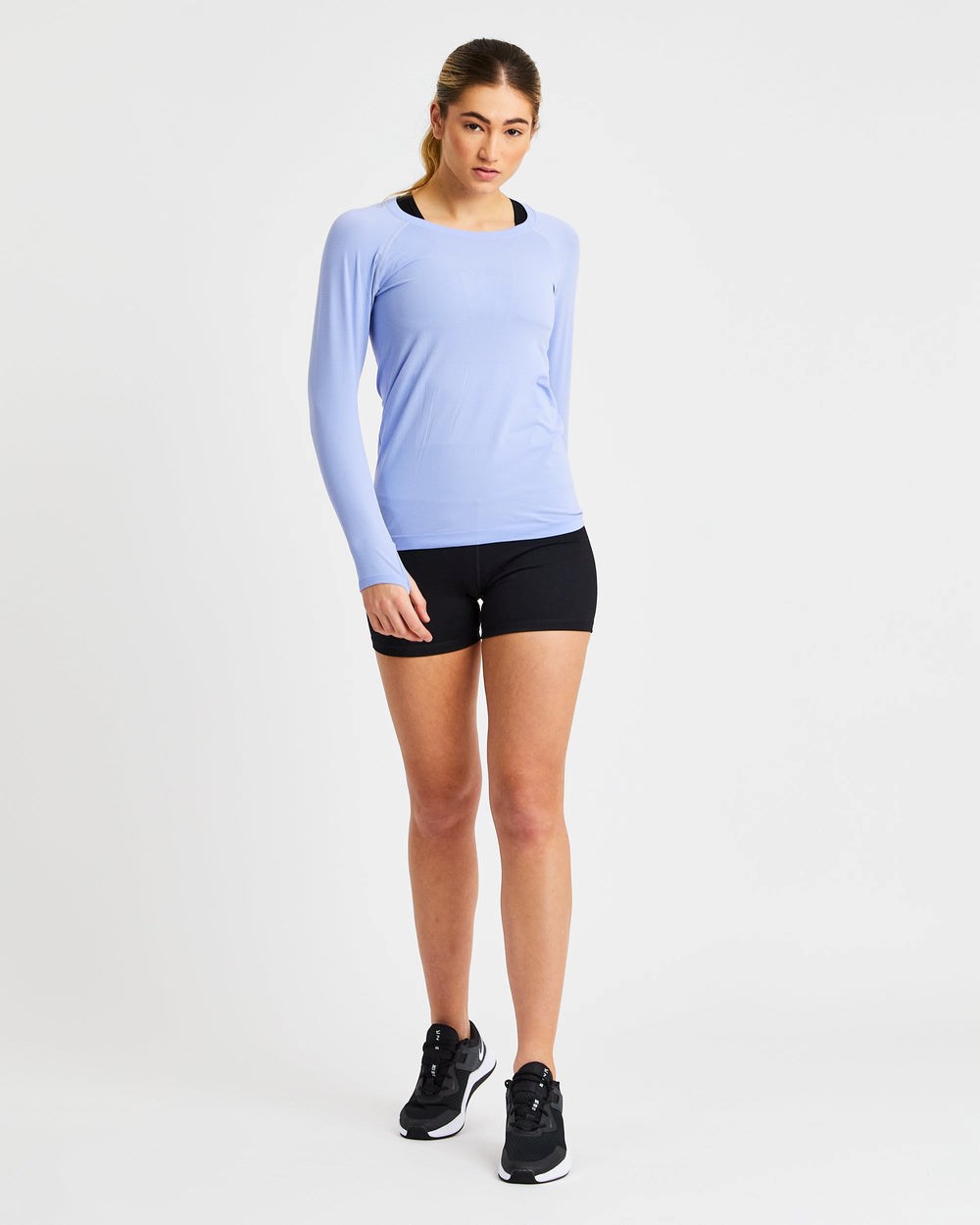 AYBL Embrace Seamless Long Sleeve T Shirt Azules | SOCZB9468