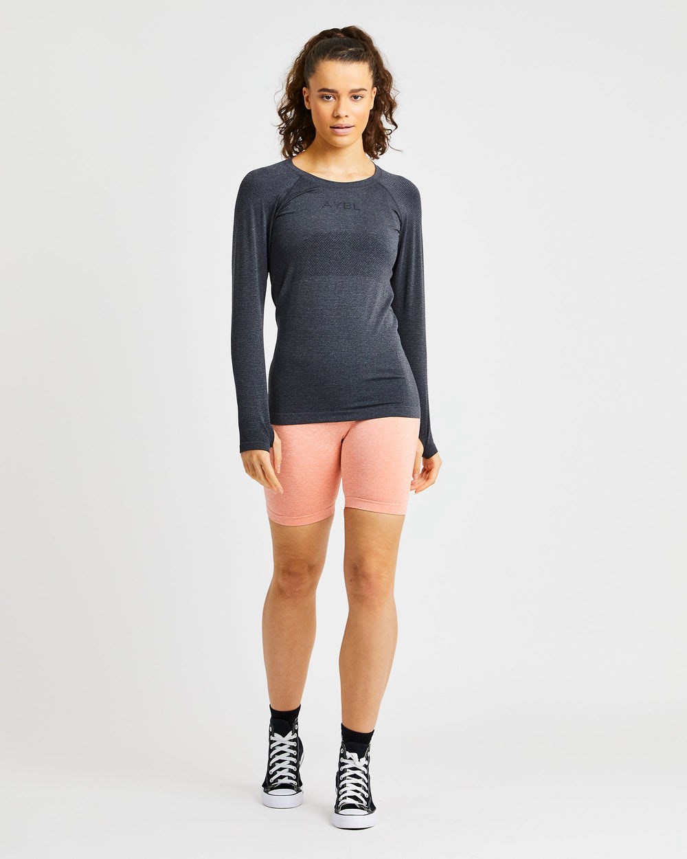 AYBL Embrace Seamless Long Sleeve T Shirt Negras | THLDP2943