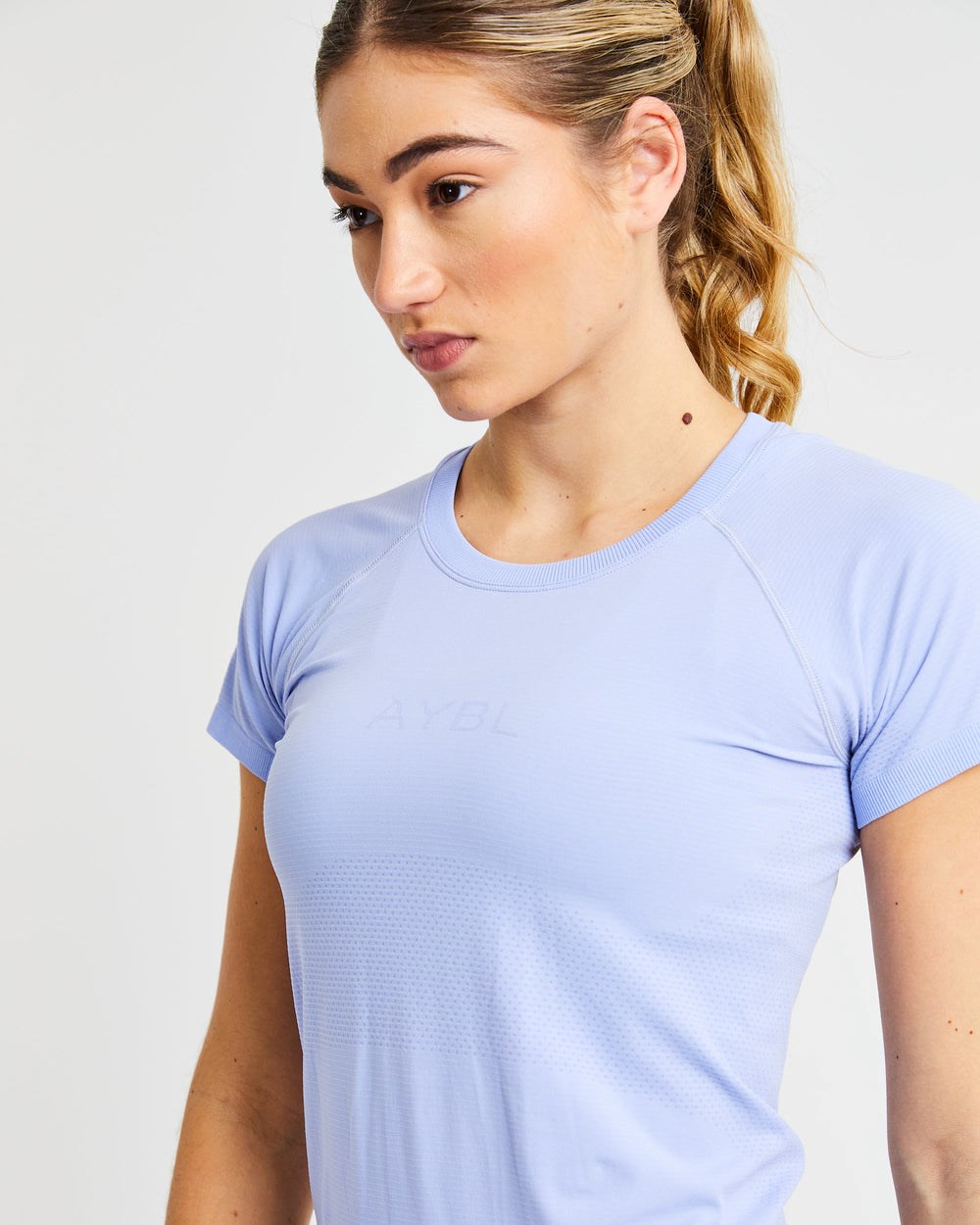 AYBL Embrace Seamless T Shirt Azules | PBTFE4136