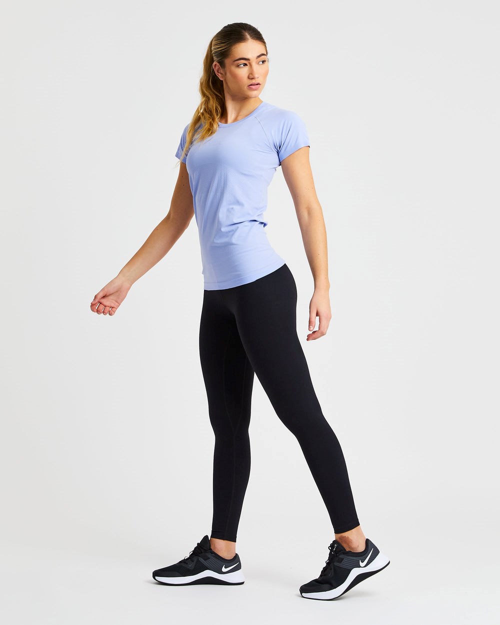 AYBL Embrace Seamless T Shirt Azules | PBTFE4136