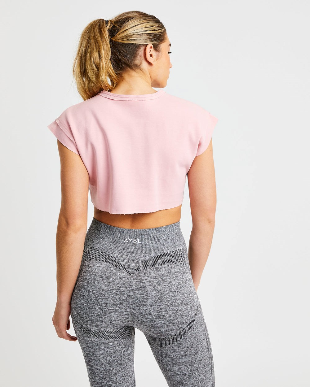 AYBL Entrenamiento Crop Top Rosas | FWEPM8053