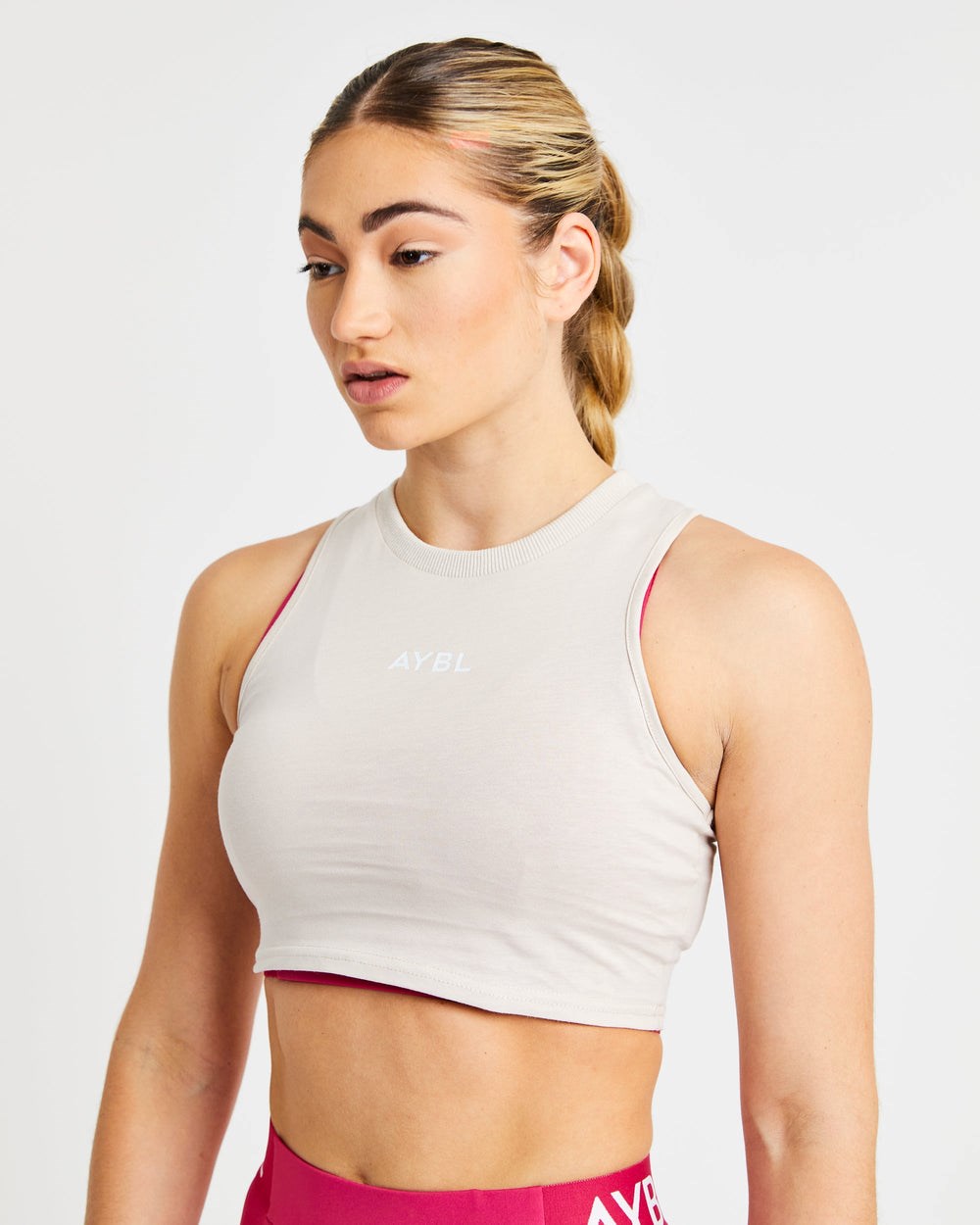 AYBL Entrenamiento Crop Vest Beige | AFLIN2405