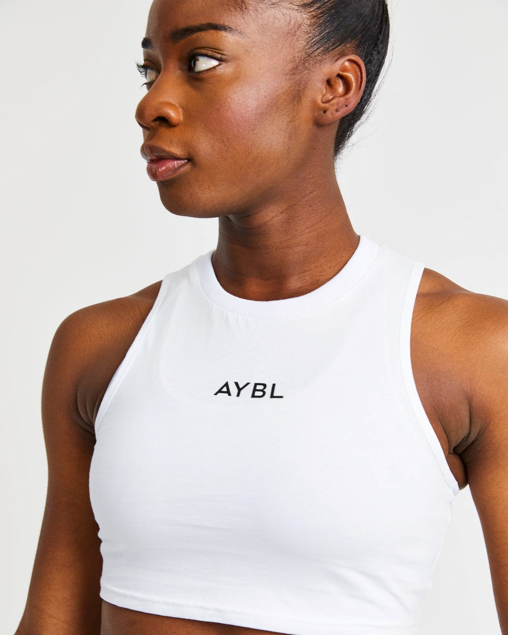 AYBL Entrenamiento Crop Vest Blancas | AYNWD2867