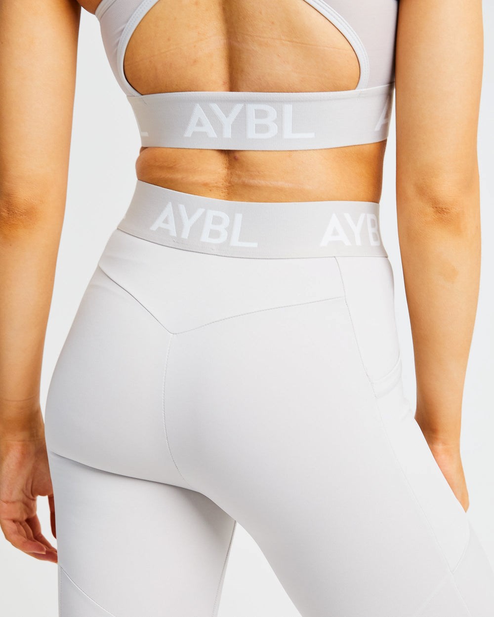 AYBL Entrenamiento Leggings Beige | PONJS4873