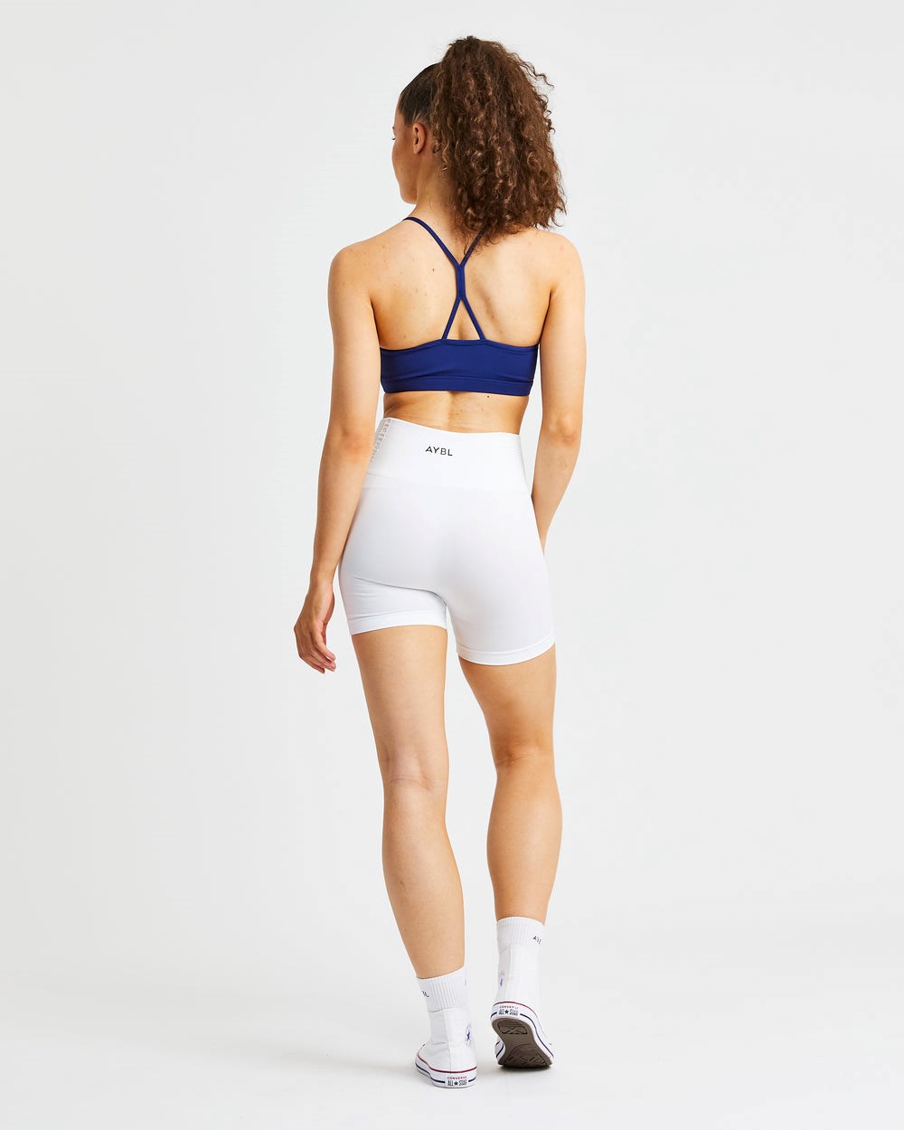 AYBL Essential Ruched Sports Bra Azul Marino | DKRQN8395