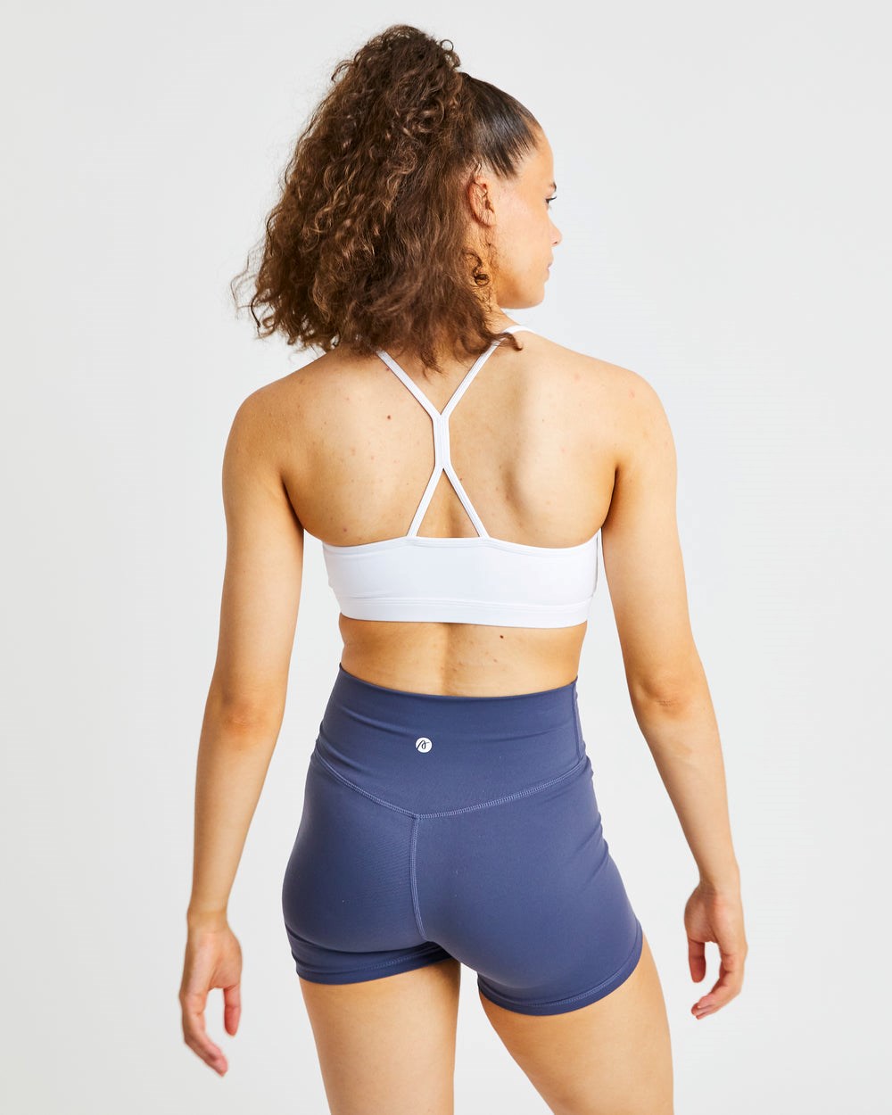 AYBL Essential Ruched Sports Bra Blancas | LDISA1689