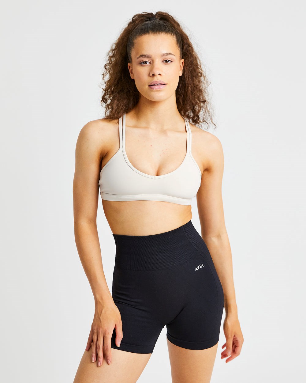 AYBL Essential Tiras Sports Bra Beige | LGEDN8275