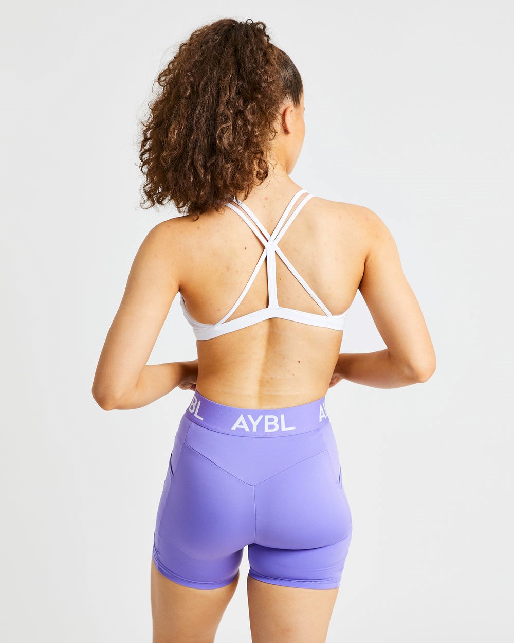 AYBL Essential Tiras Sports Bra Blancas | HWIGC0483